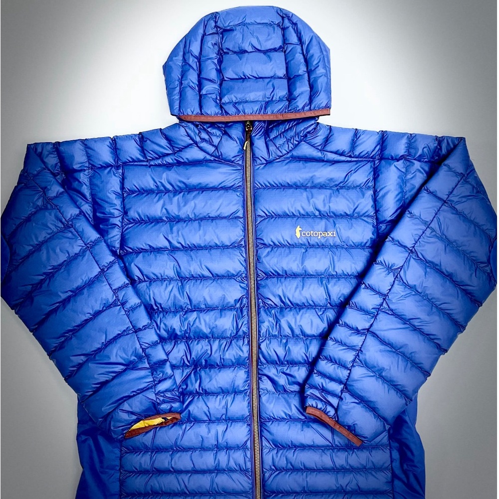 True Blue Men's Cotopaxi Fuego Down Hooded Jacket (Size L)